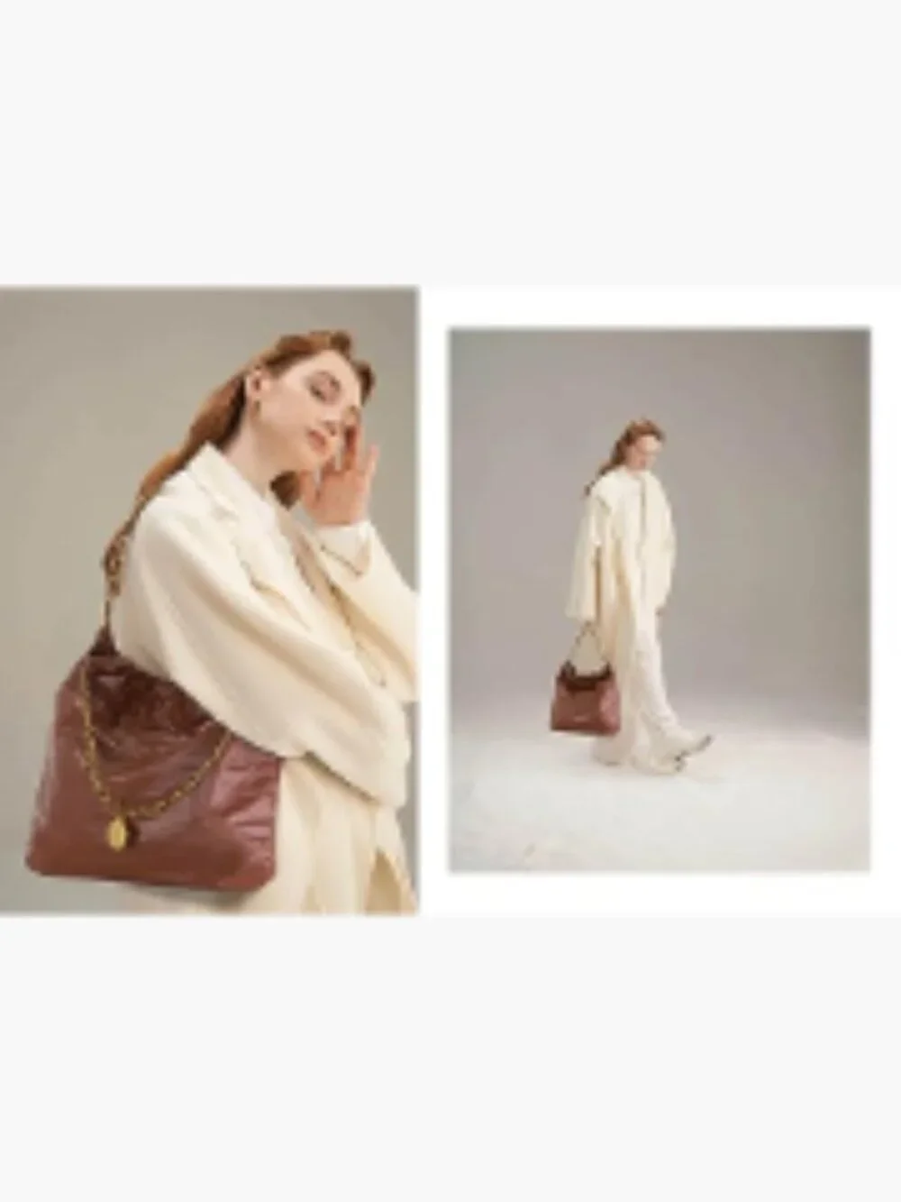 Soft PU Leather Hobo Bag with Wallet Diamond Plaid Crossbody Shoulder Bag